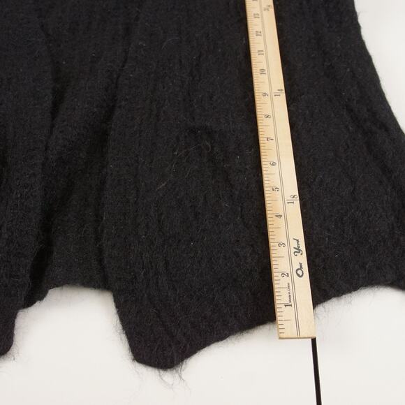 Free People Black Alpaca Open Front Cardigan Womens Sz XS - Picture 4 of 11